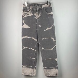 Cider Bleached Black Tie-Dye Jeans Size S